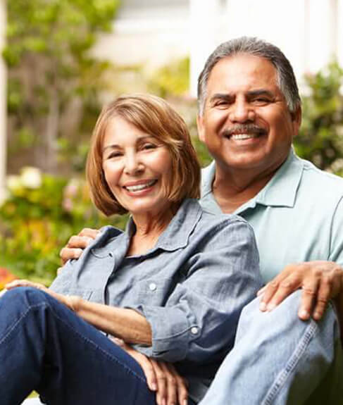 couple smiling together